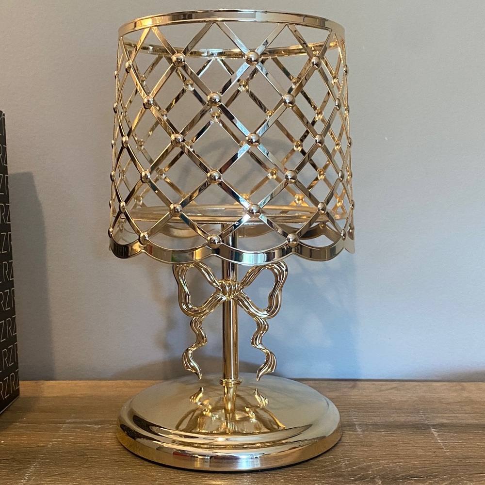 Bath & Body Works Gold Candle Holder